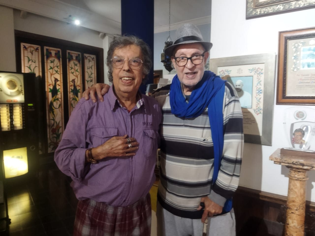 Omar Sayed with singer Abdelwahab Doukkali