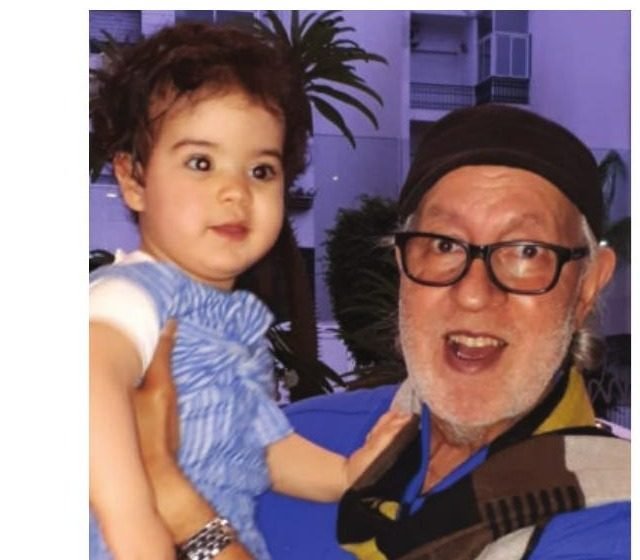 Rayhana Sayed with her grandfather