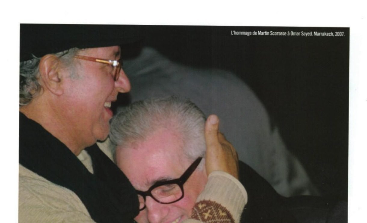 Martin Scorsese embracing Omar Sayed in Marrakech, 2007
