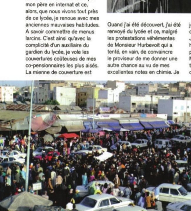 Crowded souk in Hay Mohammadi, Casablanca